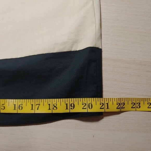 NWT DKNY Straw black off shoulder elastic neckline tiered short sleeves - Picture 12 of 16